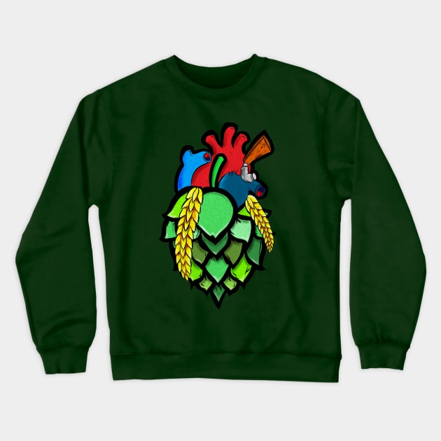 Hop of my Heart-Vintage Wash Crewneck Sweatshirt by CraftOrDie